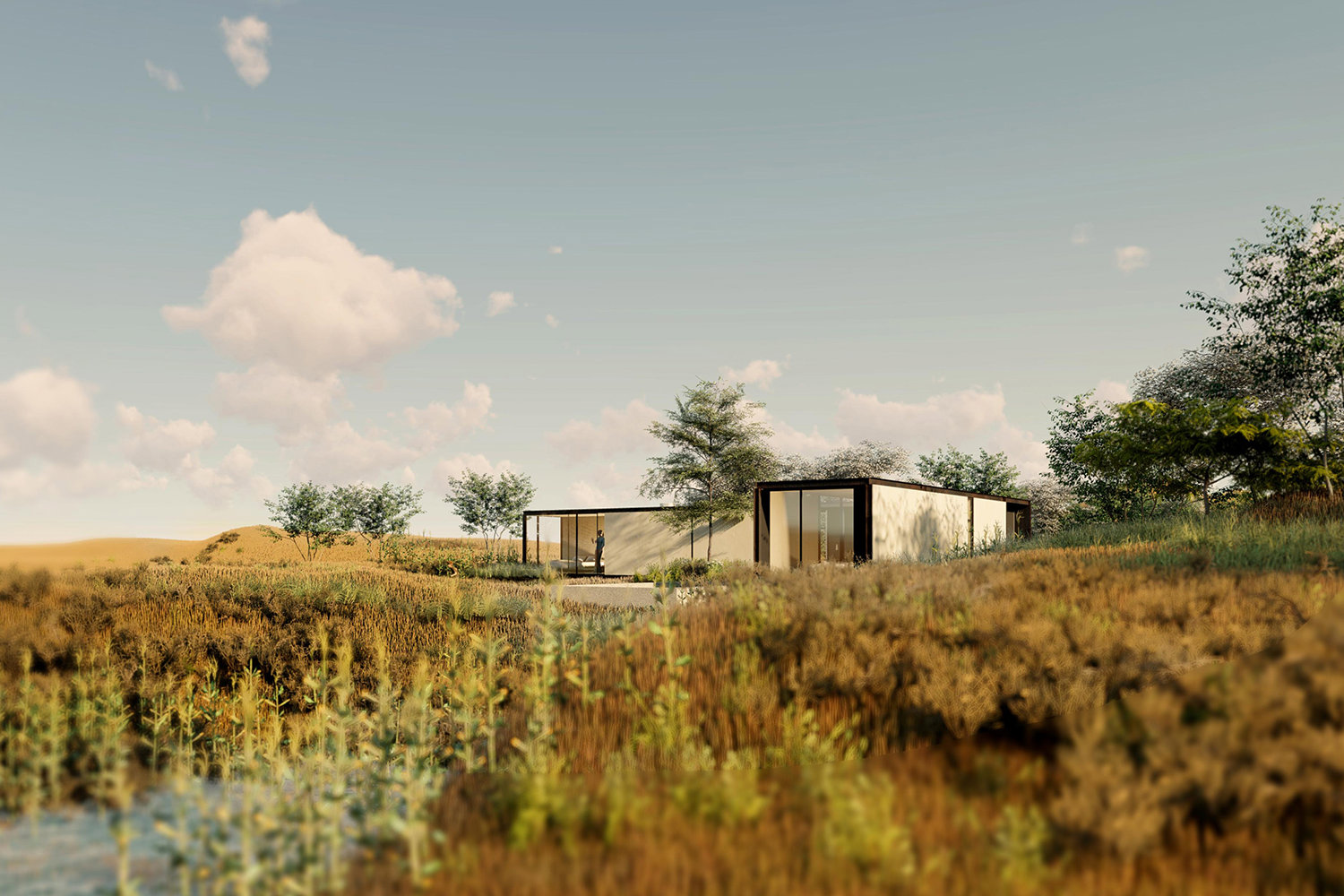 Casa prefabricada Tini, del estudio delavegacanolasso.