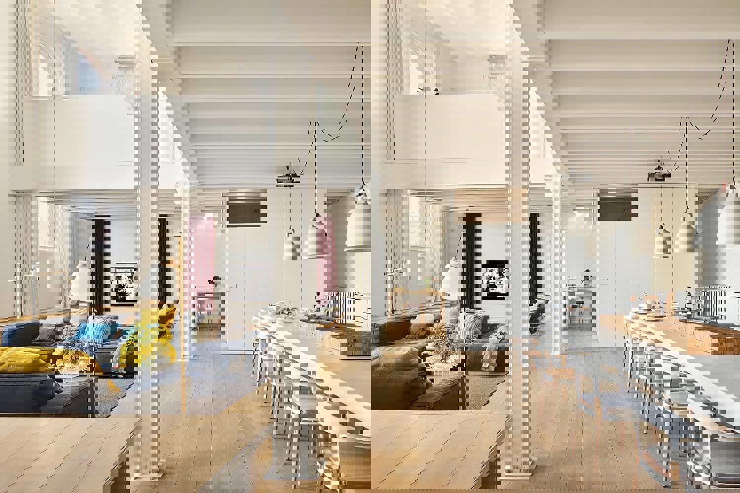 El loft es un espacio diáfano cuyos espacios 