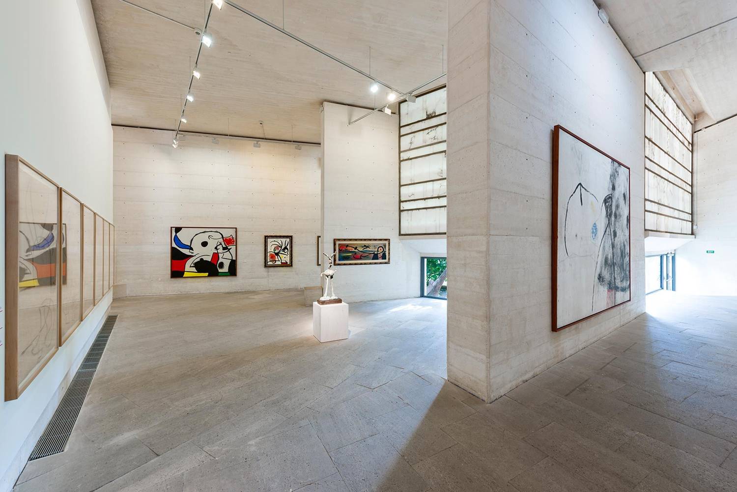 Área expositiva de la fundación.